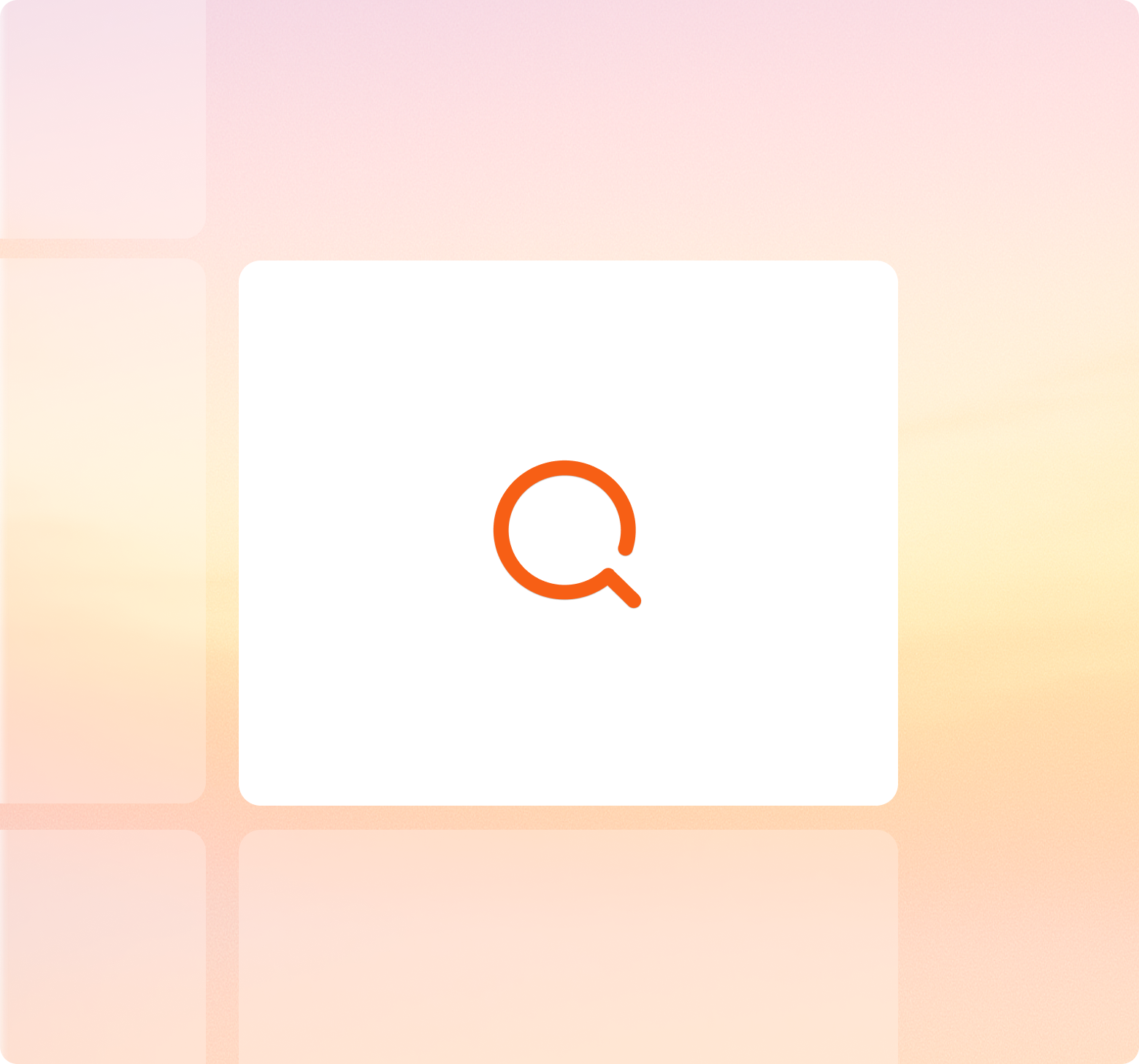 Square gradient background with soft pink and yellow tones